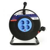 Удлинитель на катушке SMARTBUY 4гн/50м, ПВС 3*1,5 16А 3,5кВт IP40 с/з с предохранителем 16-4-50-Z