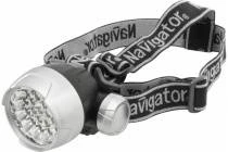 Фонарь налобный NAVIGATOR NPT-H01-3AAA25 LED, 4 режима 